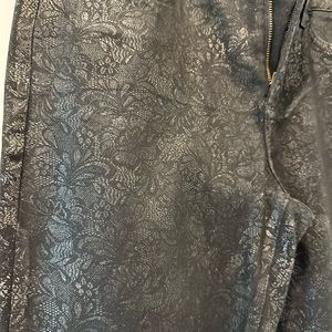 NYDJ Alina Coated Jeans with metallic imprint